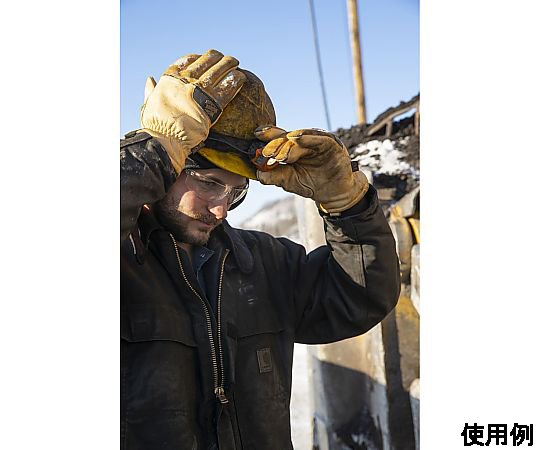 [XL] メカニクスグローブ(防寒/合成革) 手のひらに施された滑り止め加工が目立つ、実物のグローブが広がる様子