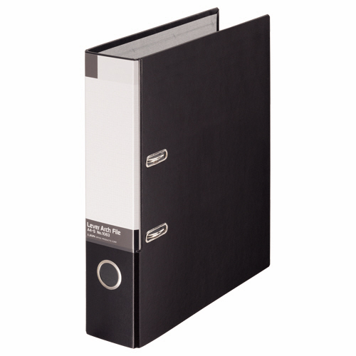 ﾚﾊﾞｰｱｰﾁﾌｧｲﾙ A4ﾀﾃ 2穴 470枚収容 背幅74mm 黒 1冊画像