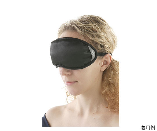 立体型安眠マスク　黒画像