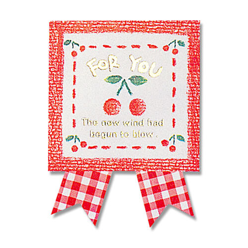 ギフトシール チェリーステッチ ３６片画像