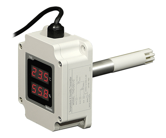 温度・湿度調節器　（LED表示ダクトマウント/100mm/電流出力）画像