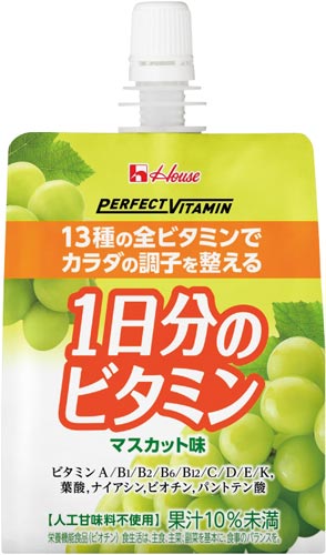 １日分のビタミンゼリーマスカット味　６個画像