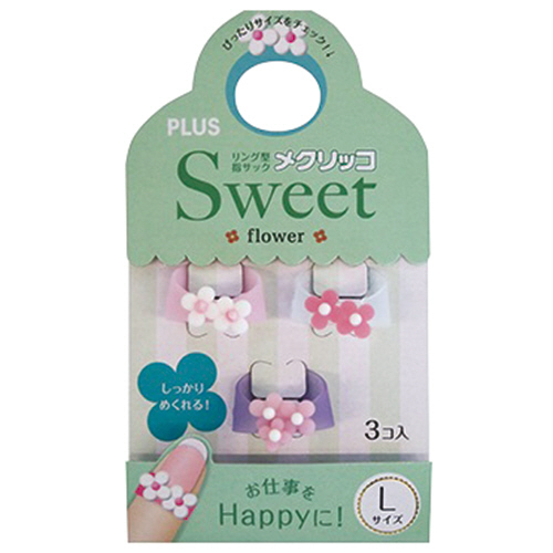 ﾒｸﾘｯｺ Sweet ﾌﾗﾜｰ2 L ﾎﾜｲﾄ･ﾛｰｽﾞ･ﾋﾟﾝｸ 1袋(3個:各色1個)画像