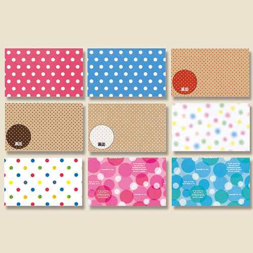 ギフトボックスのラッピングに！水玉模様の包装紙