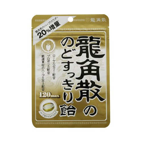 龍角散ののどすっきり飴１２０ｍａｘ　袋画像