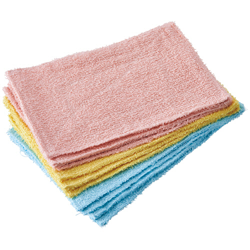 ｶﾗｰぞうきん 3色ｱｿｰﾄ 1ﾊﾟｯｸ(10枚)