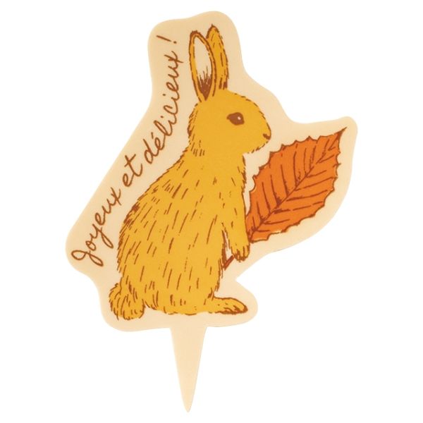 スウィーツ用品 ウサギケーキピック-1(100枚) ヘッズ画像