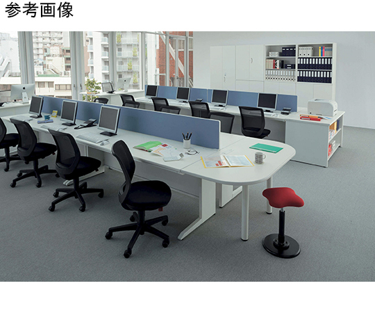 横連結金具　ビジネスデスク　LDVシリーズ 細長い金具が横に並べられ、仕上げの質感が見える状態