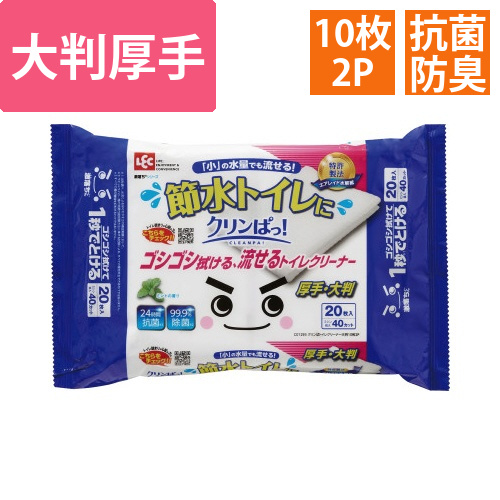 激落ちくんクリンぱ　流せるトイレクリーナー大判2P画像