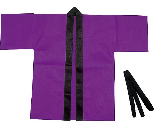 カラー不織布ハッピ 子供用 S 紫画像