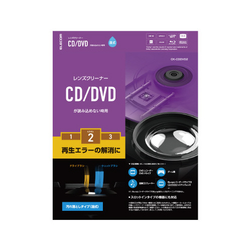 レンズクリーナー／ＣＤ／ＤＶＤ／湿式画像