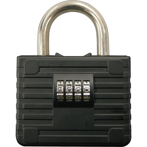 緑十字　キーストックＢＩＧ　キーストック－１　１５５×１２０×５０ｍｍ　ダイヤル錠　単管パイプ対応画像