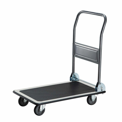 ｽﾁｰﾙ台車(折りたたみ式) 150kg荷重 黒 1台