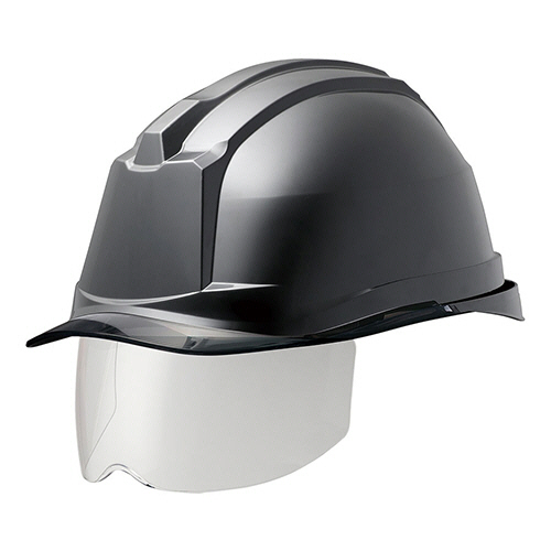 PC製ﾍﾙﾒｯﾄ(αﾗｲﾅｰ･ｸﾘｱﾊﾞｲｻﾞｰ･ｼｰﾙﾄﾞ面) ﾌﾞﾗｯｸ/ｽﾓｰｸ 1個画像