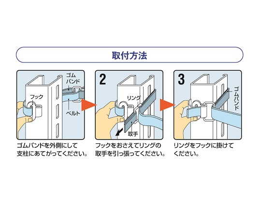 イーガード 巻付タイプ S 1500 商品パッケージの上部が見える状態で、側面のデザインがはっきりと確認できる。