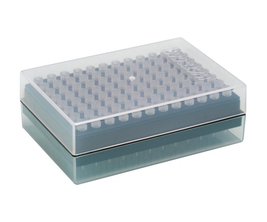 10μLショート フィルターチップ システムラック（PP） 滅菌 1箱（96本×10ラック入）画像