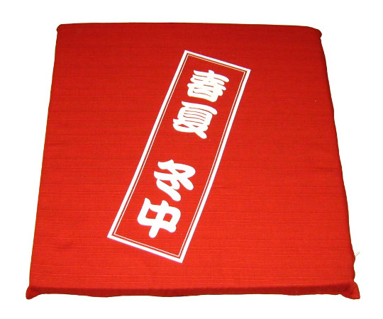 EBM　座布団　京友禅　商い中　茶画像