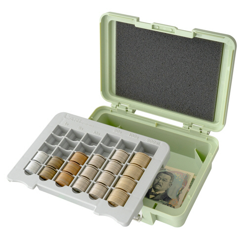 ﾎﾟｰﾀﾌﾞﾙｷｬｯｼｭｹｰｽ そとﾚｼﾞ ﾗｲﾄｸﾞﾘｰﾝ 1個画像