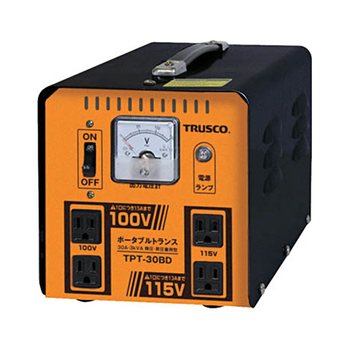 ﾎﾟｰﾀﾌﾞﾙﾄﾗﾝｽ 30A 3kVA 降圧･昇圧兼用型 1台