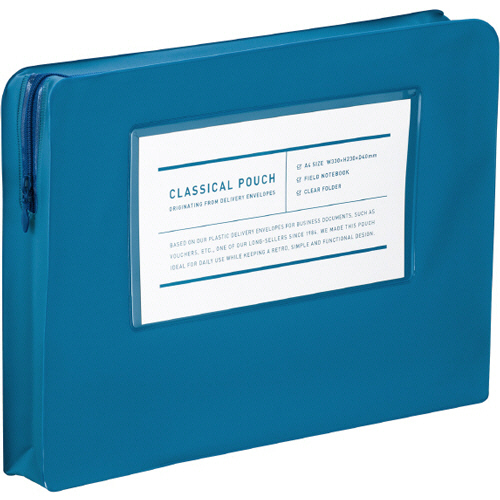 A4ｹｰｽ(ｸﾗｼｶﾙﾎﾟｰﾁ) ﾌﾞﾙｰ 1ｾｯﾄ(5枚)画像