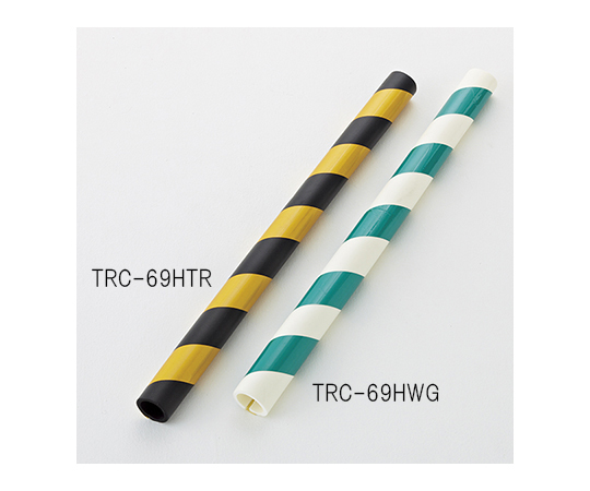 トラ柄パイプクッション（反射タイプ）　緑/白　TRC-69HWG