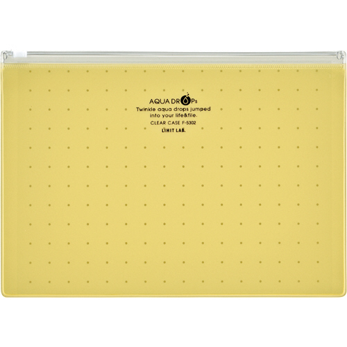 AQUA DROPs ｸﾘﾔｰｹｰｽ A5ﾖｺ 黄 1枚画像