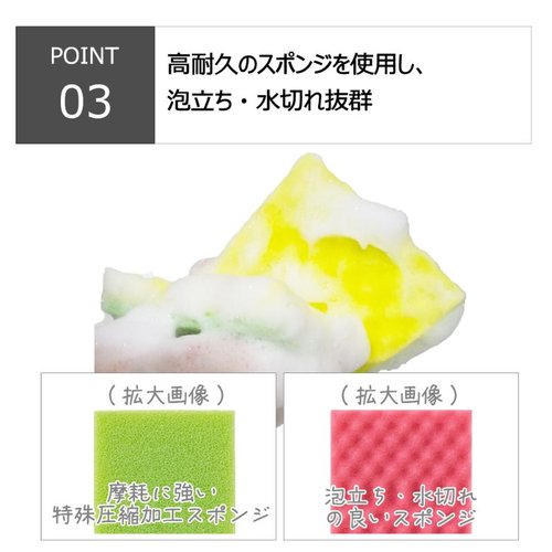 スポンジプロ C-600 キズノン スポンジパッド ピンク キクロン パッケージの上面が見える状態で、色合いは淡いピンク。