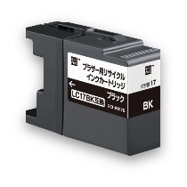 ﾘｻｲｸﾙｲﾝｸｶｰﾄﾘｯｼﾞ ﾌﾞﾗｯｸ(顔料) [ﾌﾞﾗｻﾞｰ:LC17BK互換] ECI-BR17B 1個画像