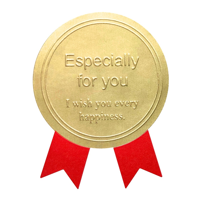 業務用ギフトシール　スタイリッシュＧ　ゴールド赤画像