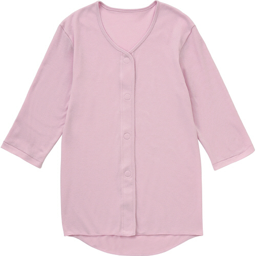 ﾌﾟﾗｽﾊｰﾄ ﾜﾝﾀｯﾁ肌着 前開き 七分袖 婦人用 L ﾗﾍﾞﾝﾀﾞｰ 1着画像