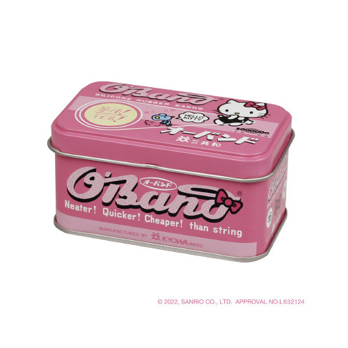 オーバンド缶×ハローキティ　シリコーン輪ゴム＃１６画像