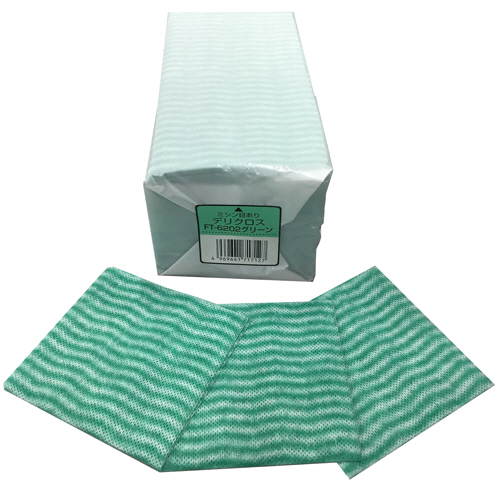 ﾃﾞﾘｸﾛｽ 20×20cm ｸﾞﾘｰﾝ 1ﾊﾟｯｸ(100枚)画像