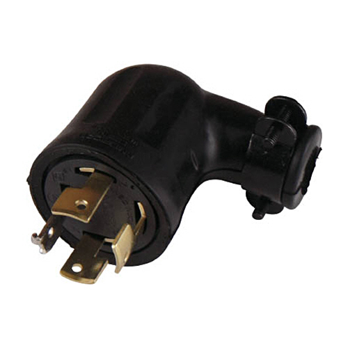 引掛形 ｺﾞﾑﾌﾟﾗｸﾞL形 接地3P20A250V 1個画像