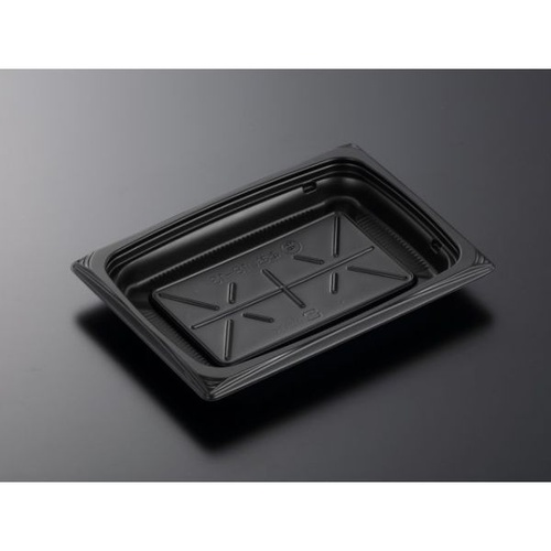 中央化学 軽食容器 CT葵 18-13 BK 本体画像