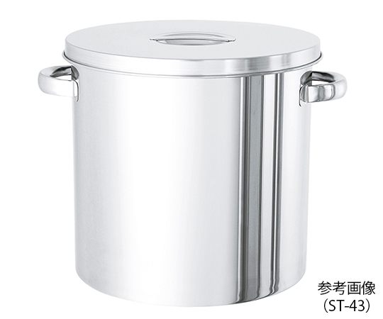 フタ付きステンレス大型タンク　80L画像