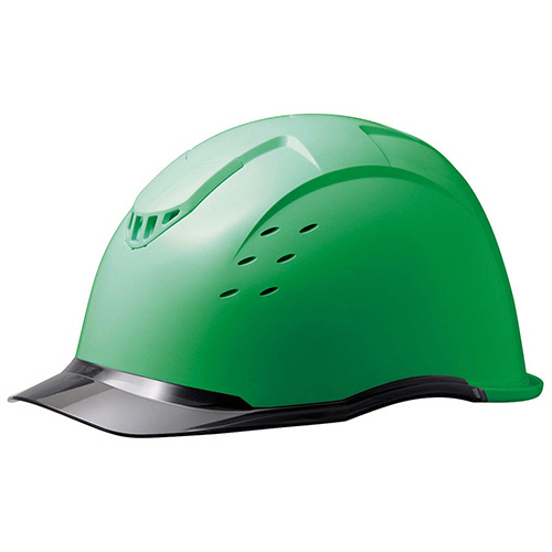 PC製ﾍﾙﾒｯﾄ(KP･ｸﾘｱﾊﾞｲｻﾞｰ･通気孔) SC-13PCLV RA KP ｸﾞﾘｰﾝ/ｽﾓｰｸ 1個