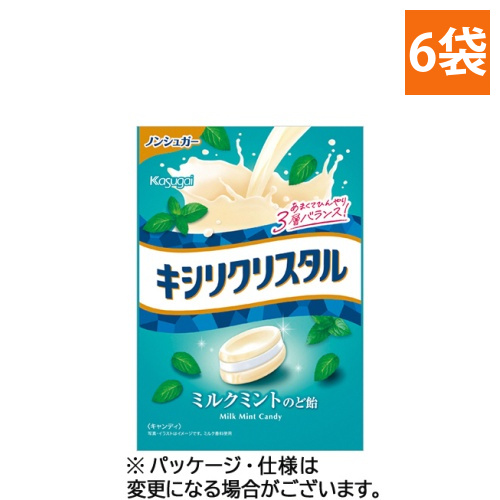 キシリクリスタル　ミルクミントのど飴　71g/袋　1セット(6袋)
