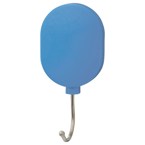 ﾌﾟﾗﾏｸﾞﾈｯﾄﾌｯｸ ｽｲﾝｸﾞ式 耐荷重約7kg 青 1個画像