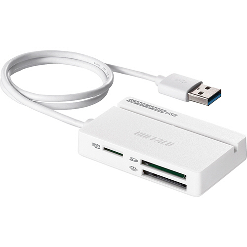 USB3.0 ﾏﾙﾁｶｰﾄﾞﾘｰﾀﾞｰ ｽﾀﾝﾀﾞｰﾄﾞ ﾎﾜｲﾄ 1個画像