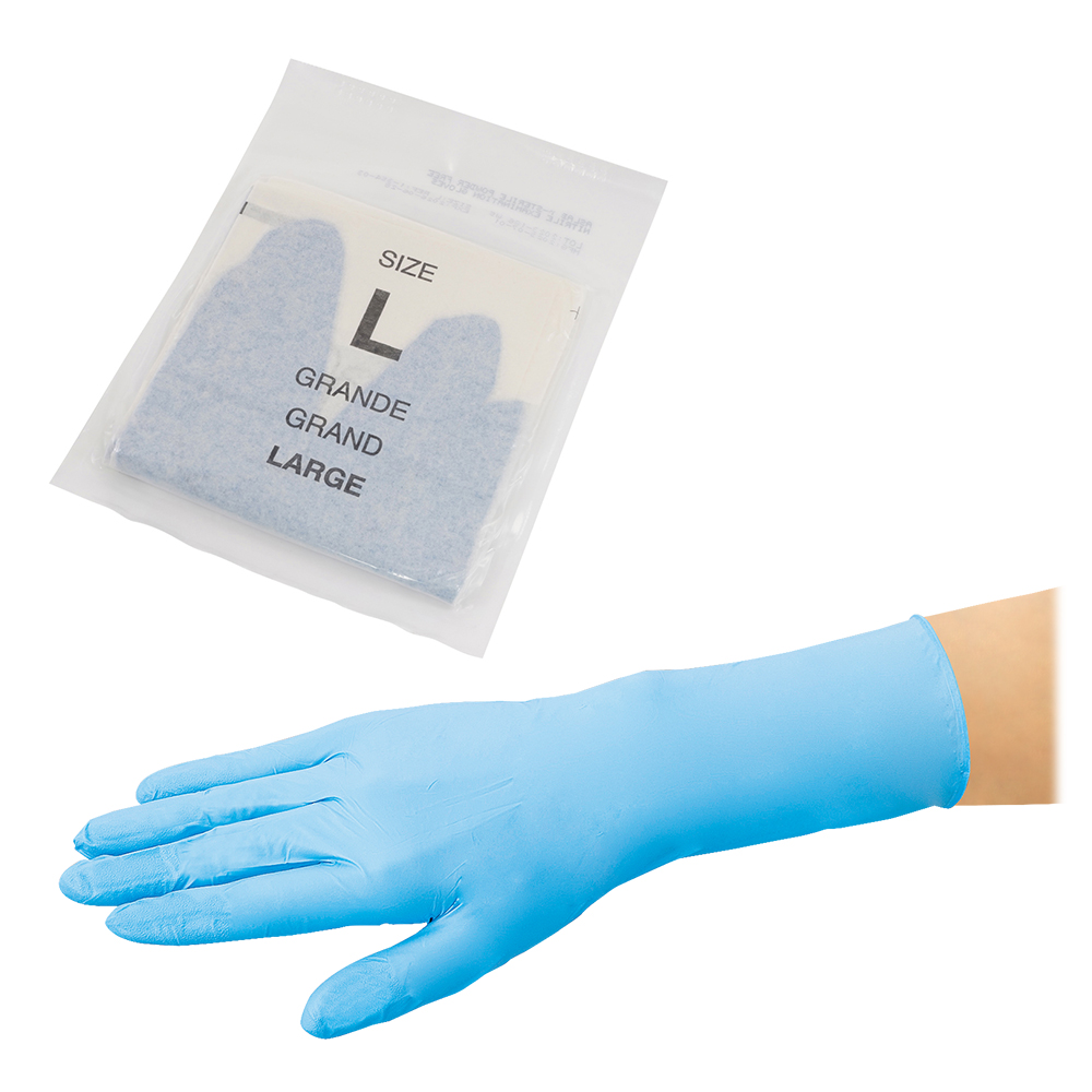 アズラボ滅菌手袋　パウダーフリー　L　1双パック×50袋入画像