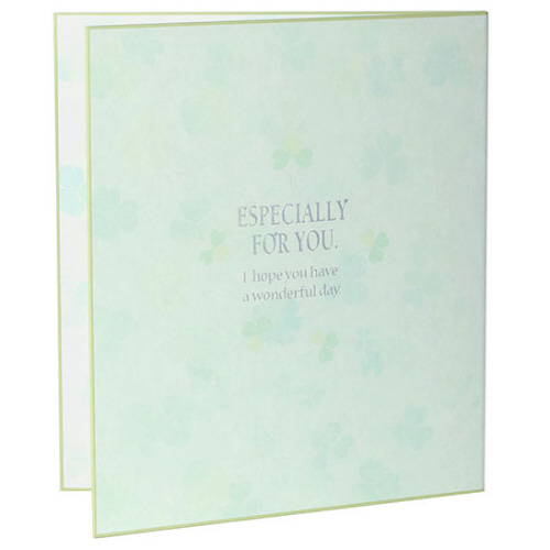 ｶﾗｰ色紙 二つ折り ｸﾛｰﾊﾞｰ柄 1ｾｯﾄ(5枚)