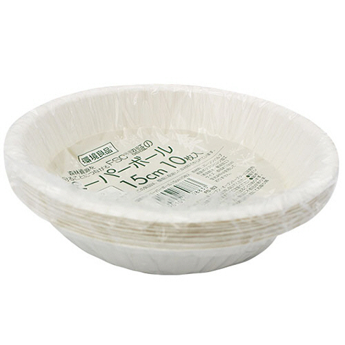 環境良品 ﾍﾟｰﾊﾟｰﾎﾞｰﾙ 約15cm 1ﾊﾟｯｸ(10枚)画像