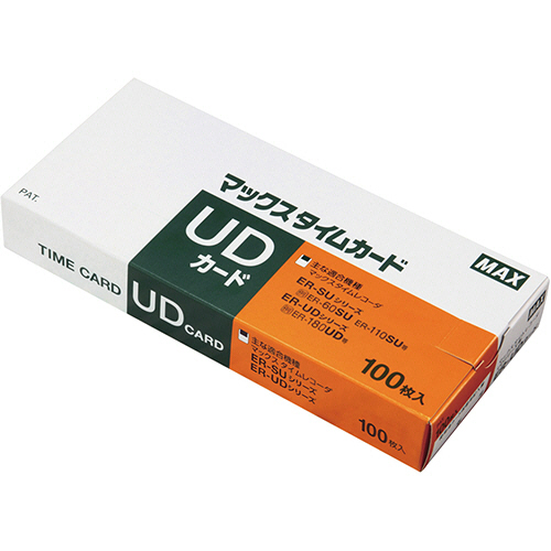 タイムレコーダ用カード ER-UDカード 1パック(100枚)