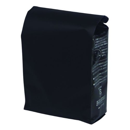 コーヒー豆 袋 COT-516 ブレスパック500g マット黒 ヤマニパッケージ画像