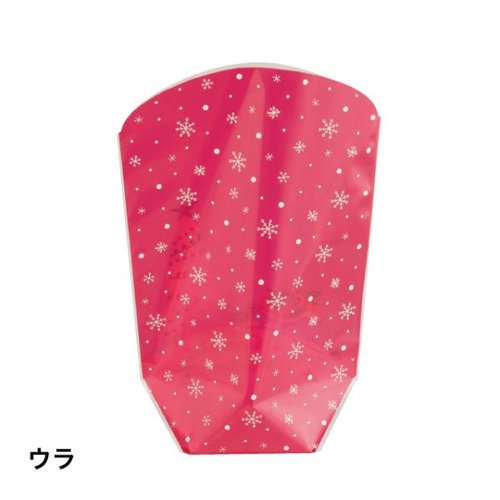 スタンド袋 クリスマスミントブルー OPPスタンドバッグ-3(50枚) ヘッズ パッケージの上部が透明で、底部にはミントブルーのデザインが見える状態