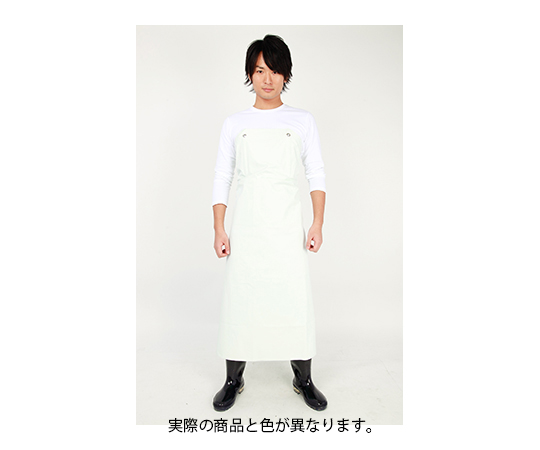 ワンタッチ胸付前掛　ネイビー　M画像