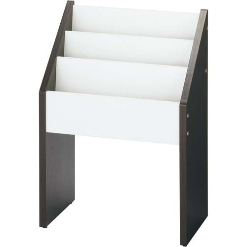 木製マガジンラック　ダーク２画像