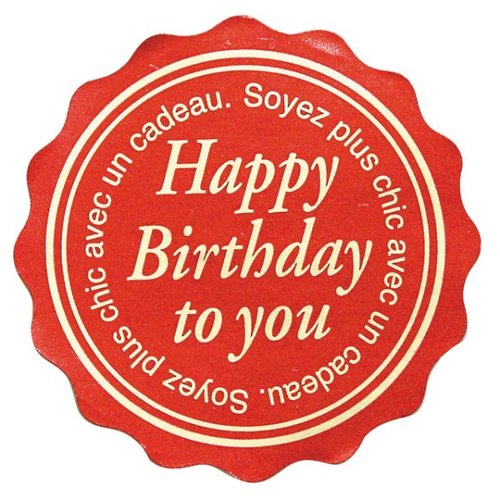 ラベル HAPPY BIRTHDAY TO YOU シール(100枚) ヘッズ画像
