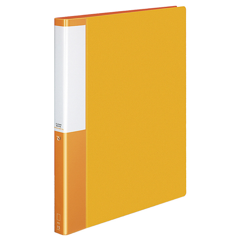 ｸﾘﾔｰﾌﾞｯｸ(POSITY)替紙式A4ﾀﾃ30穴15ﾎﾟｹｯﾄ付属 背幅27mm ｵﾚﾝｼﾞ 1ｾｯﾄ(10冊)画像