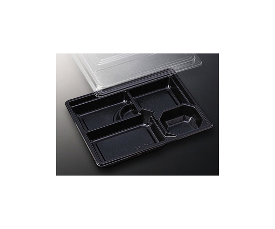 仕出弁当 仕出容器 HS 仕切ー34 花小舞 透明蓋付 300枚画像